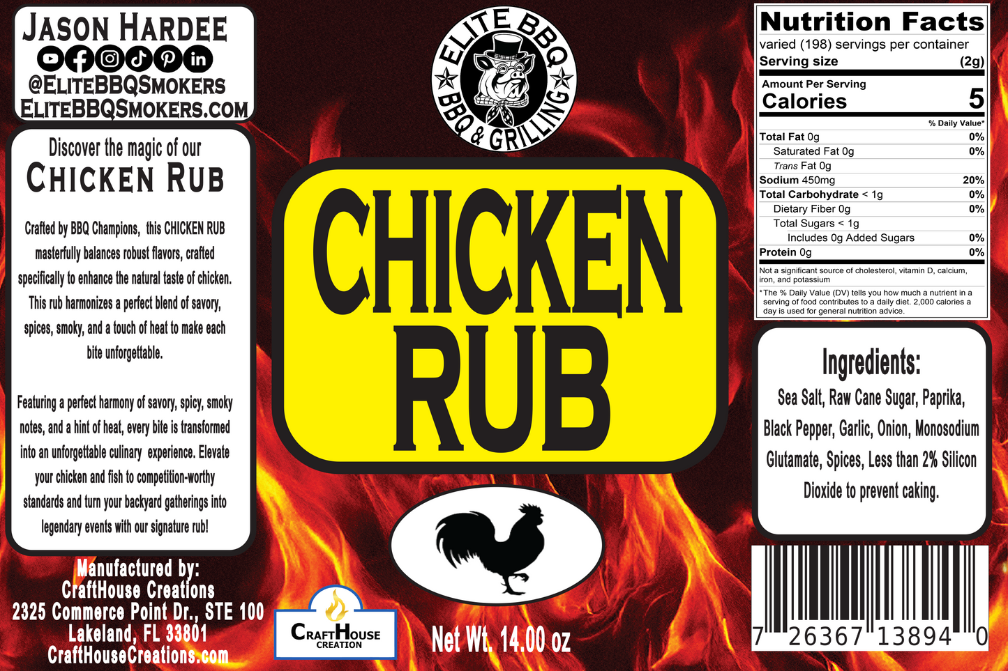Elite BBQ Smokers Chicken Rub – Competition-Grade Poultry Seasoning