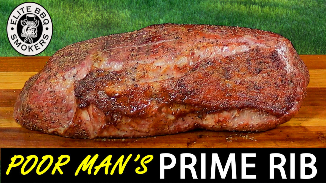 Poorman’s Prime Rib made from Eye of Round on a pellet smoker