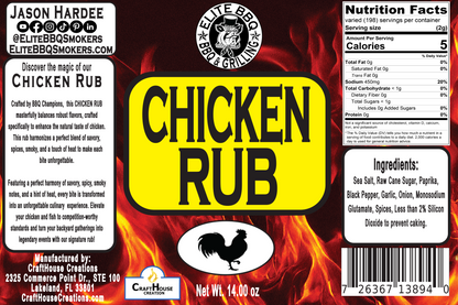 Elite BBQ Smokers Chicken Rub – Competition-Grade Poultry Seasoning