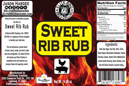 Elite BBQ Smokers – Sweet Rib Rub