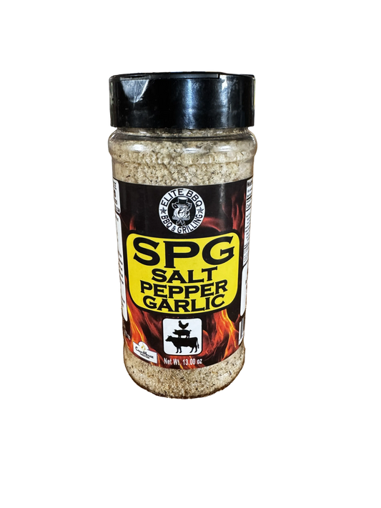 Elite BBQ Smokers SPG Rub – Salt, Pepper & Garlic