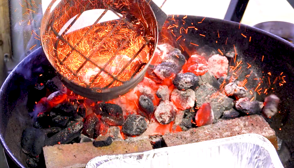 BBQ Shotguns Shells - Charcoal fire