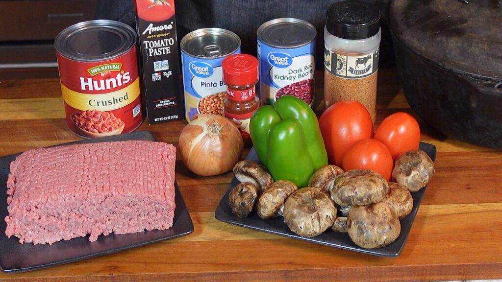 Southern Style Chili - Ingredients